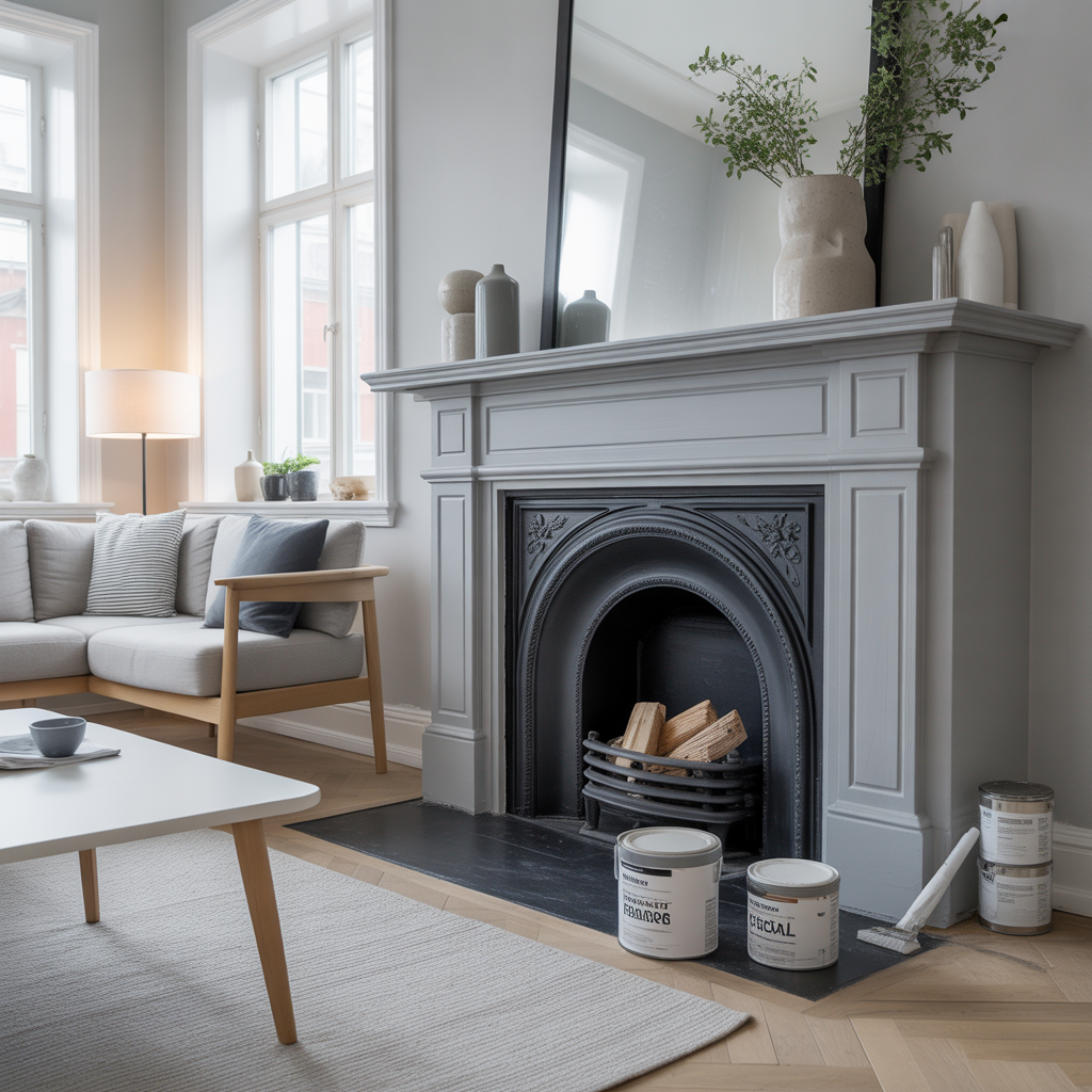 3.Sa malar du om en oppen spis for att passa modern inredning