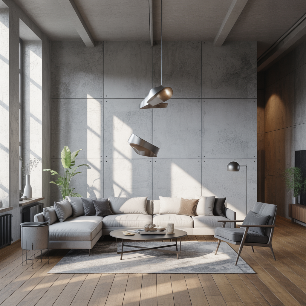 6.Hur skapar du en industriell look med betonginspirerade vaggar