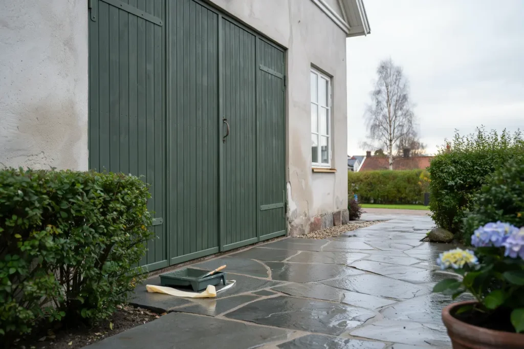m la garageporten r tt h llbar f rg smart f rarbete och ett snyggt lyft f r huset